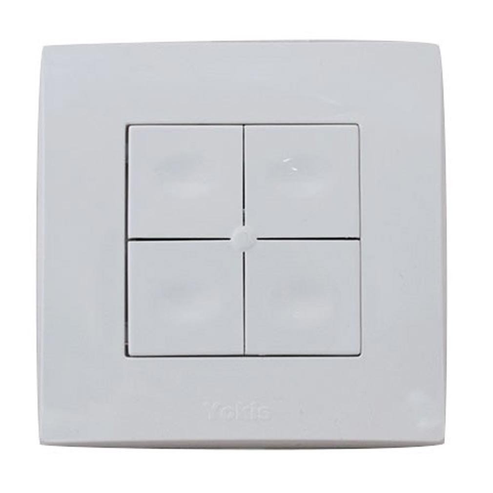 télécommande murale - 4 touches - power - yokis tlm4t45p