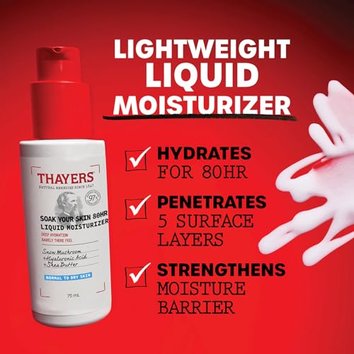 Thayers Soak Your Skin 80HR Liquid Moisturizer, Face Moisturizer with Hyaluronic Acid and Snow Mushroom - Image 2