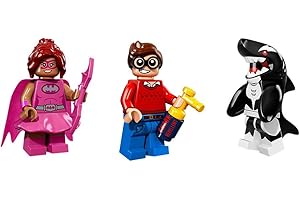 Lego Dick Grayson, Orca, Pink Batgirl MiniFigures Batman Movie