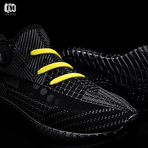 Image of INMAKER No Tie Shoelaces for Adults and Kids, Elastic Laces for Sneakers | Rubber Silicone Tieless Laces, Stretchy Shoelaces