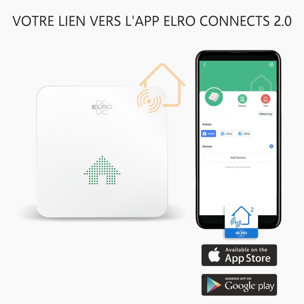 ELRO Connects K2 Connector SF50GA - Łączy wszystkie produkty ELRO Connects z aplikacją ELRO Connects 2.0
