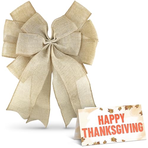 Large Burlap Bow (12.5