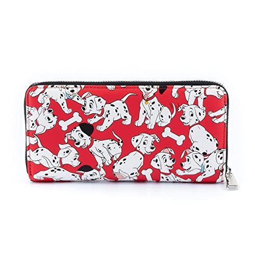 LOUNGEFLY RD-RS471785, Portfel z zamkiem błyskawicznym 101 Dalmatyńczyków 60 rocznica Disney Unisex dzieci, Kolor, wyjątkowy, Kolor