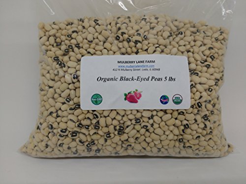Black-eyed Peas, 5 Pounds (Beans), Dried, USDA Certified Organic, Non-GMO Bulk - //coolthings.us