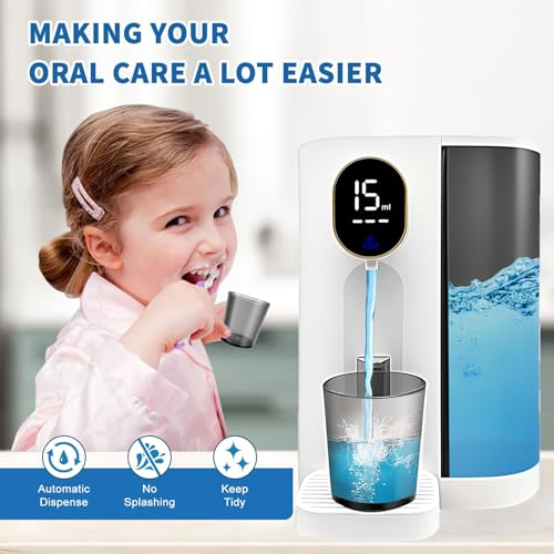 Distributeur de bain de bouche 600ml hydropulseur électrique LED - 4