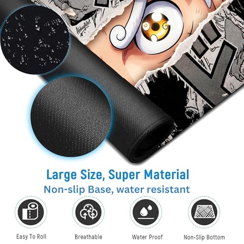 Image of XL Extended Gaming Mouse Pad | XXL Large Desk Mat 60x30cm for Laptop & PC | Non-Slip Rubber Base, Waterproof, Durable & Smooth Surface | Office, Gaming & Study, asthetic