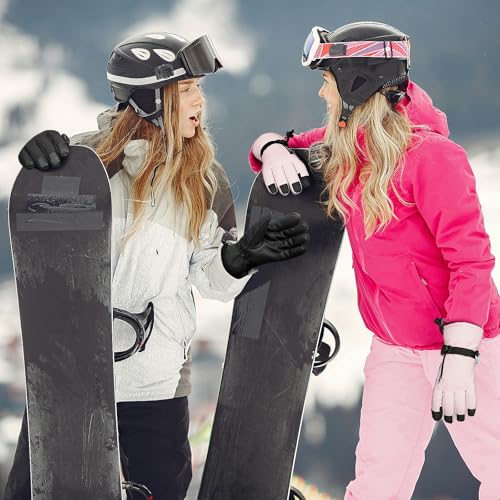 Image of Ski Gloves,Snow Gloves Waterproof Winter Warm Cold Weather Touchscreen Gloves for Parent& Child Kids Skiing,Snowboarding