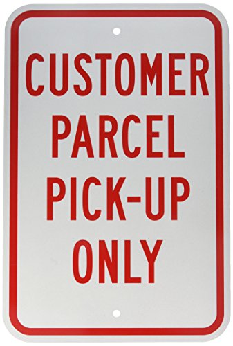 Panneau de stationnement en aluminium rouge blanc Brady pour signalisation extérieure