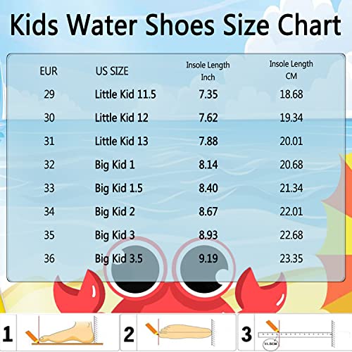 Image of Quickshark Kids Water Shoes Boys Girls Barefoot Aqua Socks Outdoor Indoor Quick Dry Sandals Lightweight Slip On Walking Sneakers for Beach Pool Swim (Little Kid /Big Kid)