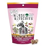 The Lazy Dog Cookie Co. Bitscuits, Horse Treats, Alfalfa, Flax & Peppermint, Pocket Size Biscuits for Horses & Ponies, All Natural Horse Cookies, Made in USA, 14 oz. Bag (Pack of 1)