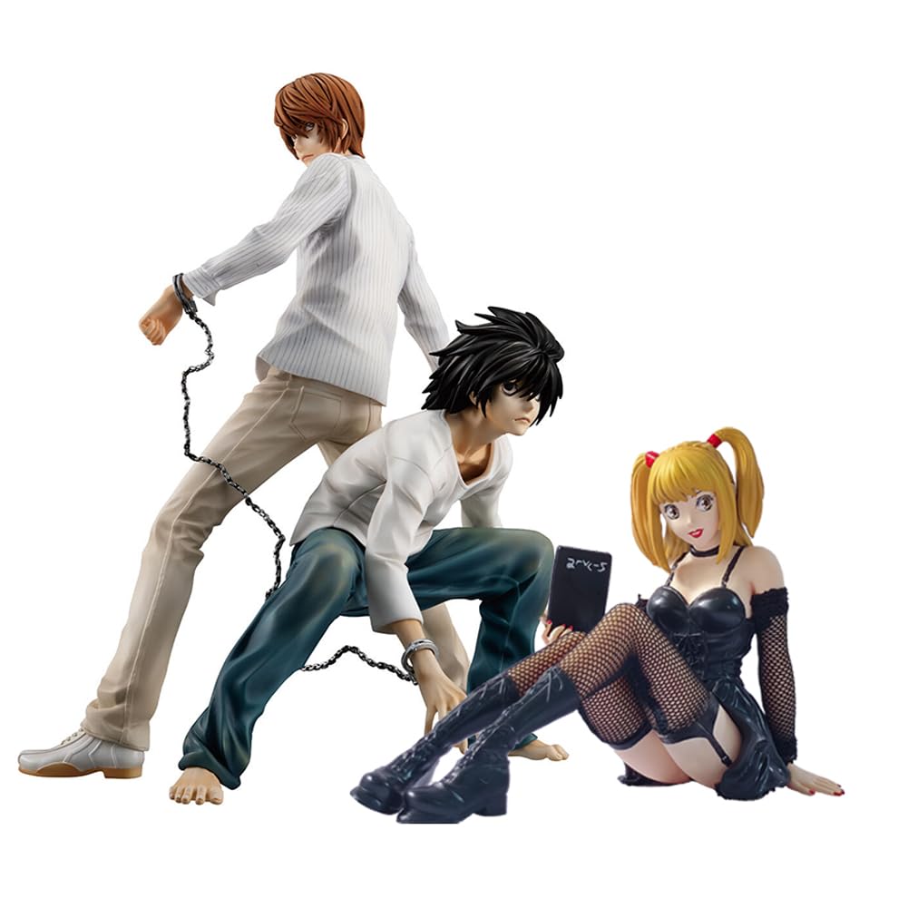 Anjinguang Misa Amane Figure Light Yagami Anime Statue Misa Amane Sitting Posture Model Collectibles Ornaments Desktop Decorations — image 1