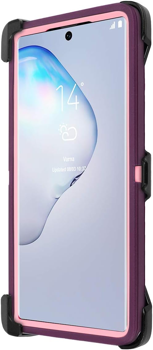 AICase for Galaxy Note 10 Plus Belt-Clip Holster Case, Full Body Rugged Heavy Duty Case with Screen Protector, Shock/Drop/Dust Proof 3-Layer Protection Cover for Samsung Galaxy Note 10 Plus - Image 3