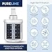 Pureline DA29-00003G Water Filter Samsung Replacement for DA29-00003G, Aqua-Pure Plus, RSG257AARS, DA29-00003F DA29-00003B, DA29-00003A, RF267AERS, RS22HDHPNSR, Reduces Bad Taste & Odor (3 Pack)
