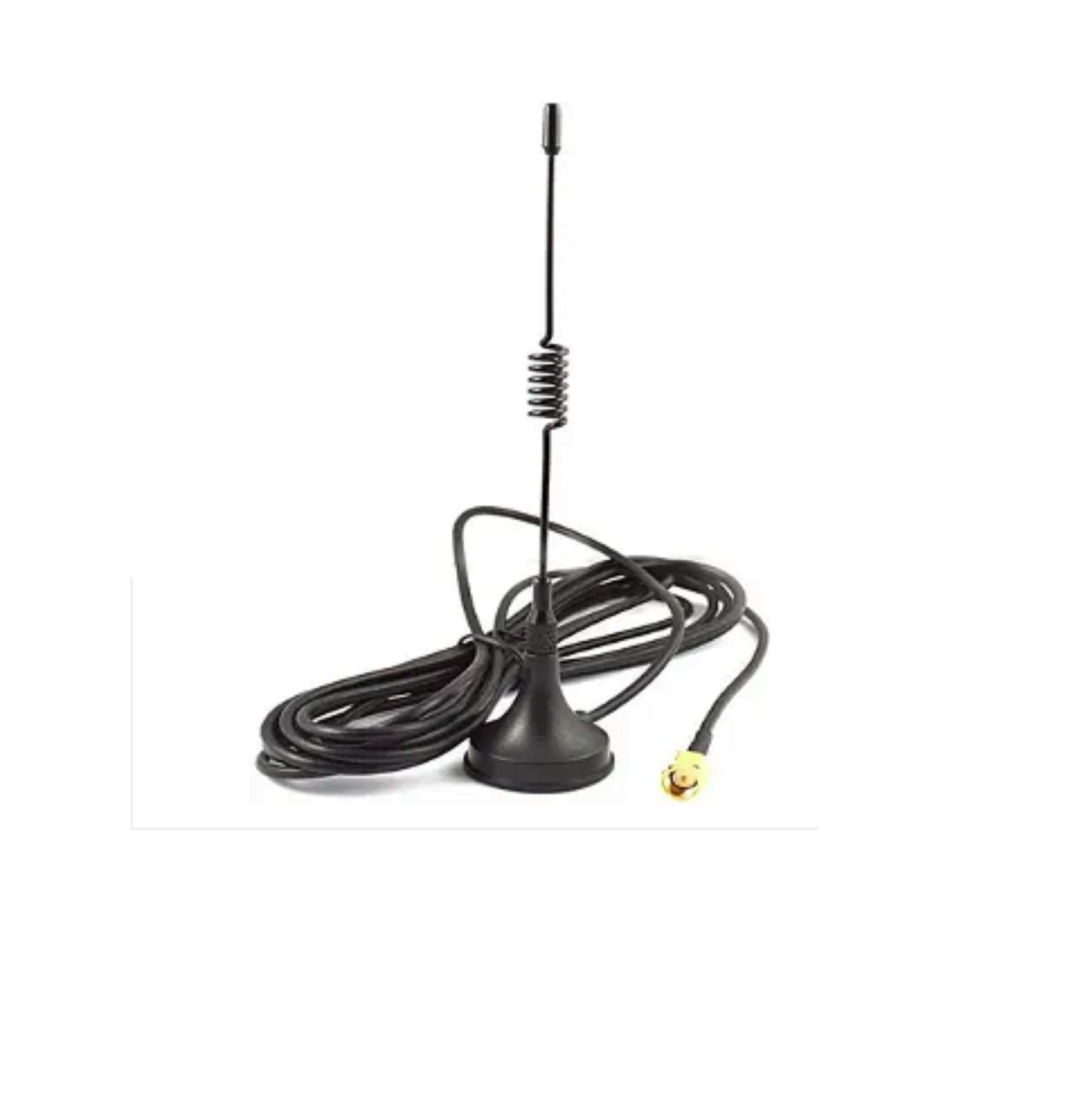 NISTECH 3dbi GSM GPRS Small Suction Cup Antenna 433Mhz Omni Antenna Magnetic Base 3Mtr. RG174 Cable SMA Male Plug Magnet Seat 5 cm-image-30