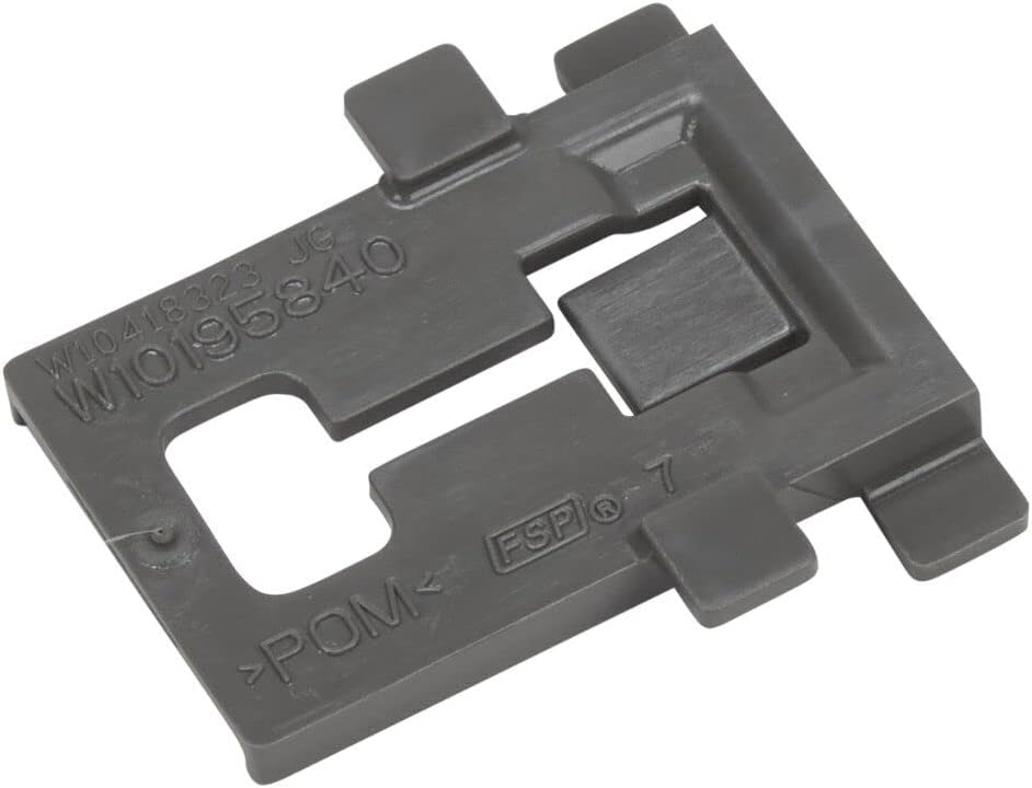 Whirlpool WPW10195840 OEM Dishwasher Dishrack Adjuster Arm Positioner Clip, Black