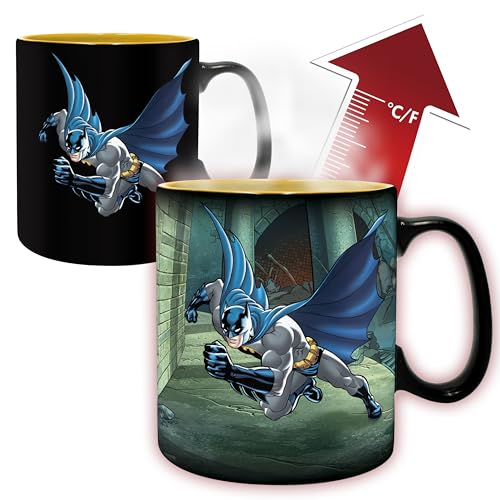 ABYSTYLE – Mug thermo-réactif DC COMICS Batman & Joker – Produit Officiel – Mug Heat Change – Contenance 460 ml