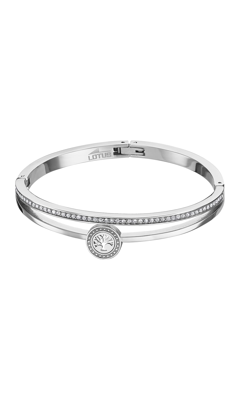 LOTUS STYLE Bracciale Donna Acciaio Inossidabile LS2088-2/1 Albero della Vita - Bracciale Sofisticato con Lucidatura e Finitura Raffinata 6,1 cm - Regalo Compleanno - Occasioni Speciali