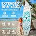 Inflatable Paddle Board,Stand Up Paddle Board Set, Extra Wide SUP Board with Removable Fin, Floating Paddle, Hand Pump, Waterproof Phone Pouch,Traveling Board