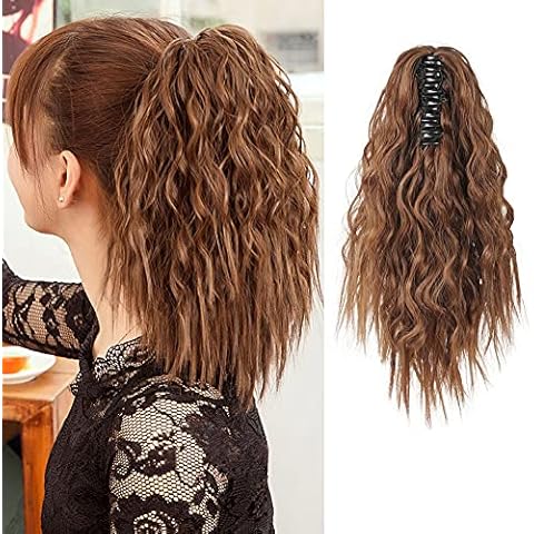 MEIRIYFA Short Wavy Ponytail Extension 40 cm Cover