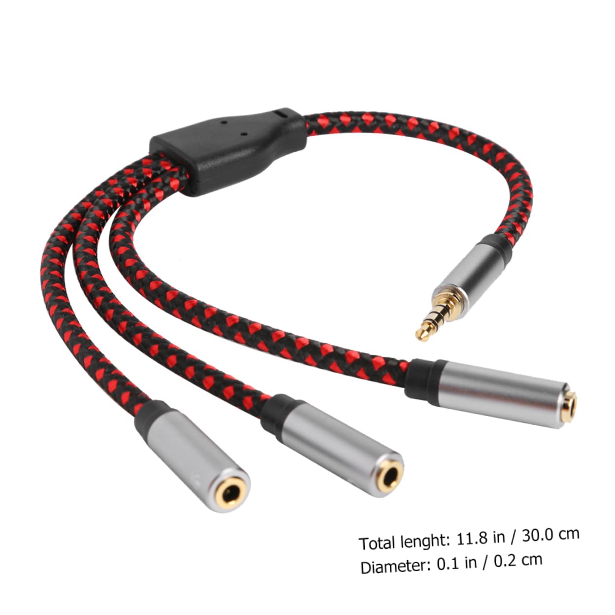 Uonlytech 3pezzi Cavo Audio Splitter Vie Per Cuffie Adattatore Audio Leggero e Compatto Compatibile Con Laptop e Smartphone Per Viaggi e Uso Quotidiano