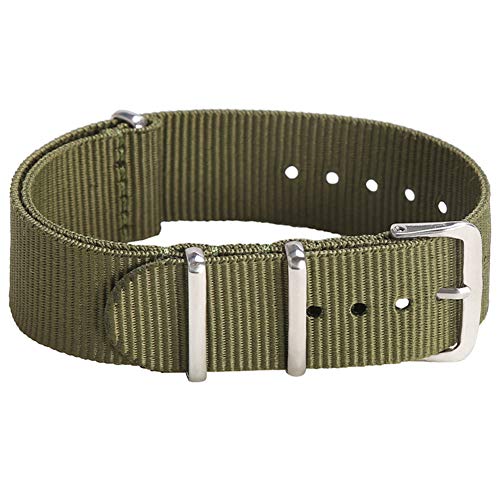OWNITOW Pacote com 4 pulseiras de relógio de nylon, tecido de lona alças de relógio de nylon balísti
