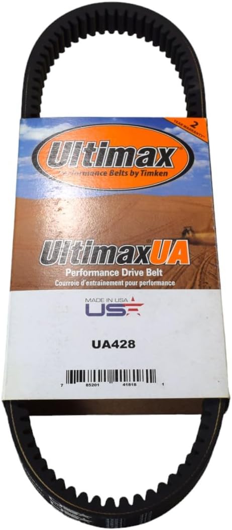 Ultimax UA428 Drive Belt for Argo Avenger OEM Replacement for Argo: 127-137 (Made in USA), Black