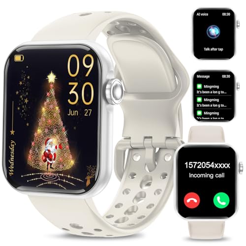 Reloj Inteligente Hombre Mujer, 1.83'Smartwatch Llamada Bluetooth, Pulsómetro/Monitor de Sueño/Podómetro, 110+ Modos Smart Watch Deportivo Hombre, Pulsera Actividad Impermeable para Android iOS