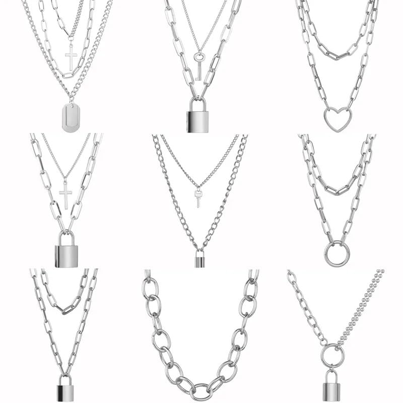 Pendentif en argent sterling 925 fini les bijoux ternes avec ce cadenas gothique