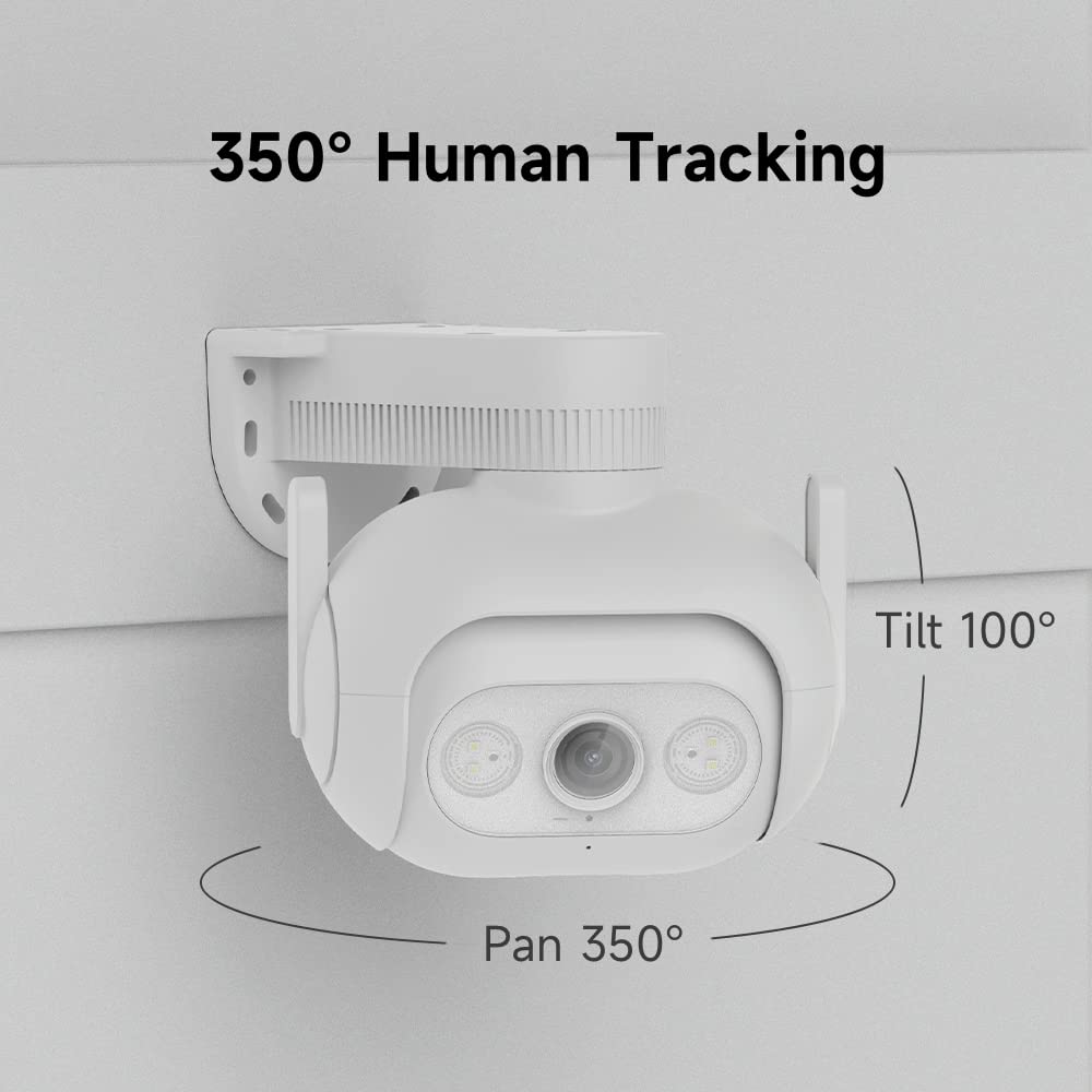 Cámara Vigilancia WiFi Exterior IMILAB EC5, Camaras Vigilancia Domicilio WiFi 2K, Detección Inteligente de Movimiento, Alarma de Sirena,Resistente al Agua IP66, Iluminación Automática, Conexión Wi-FI