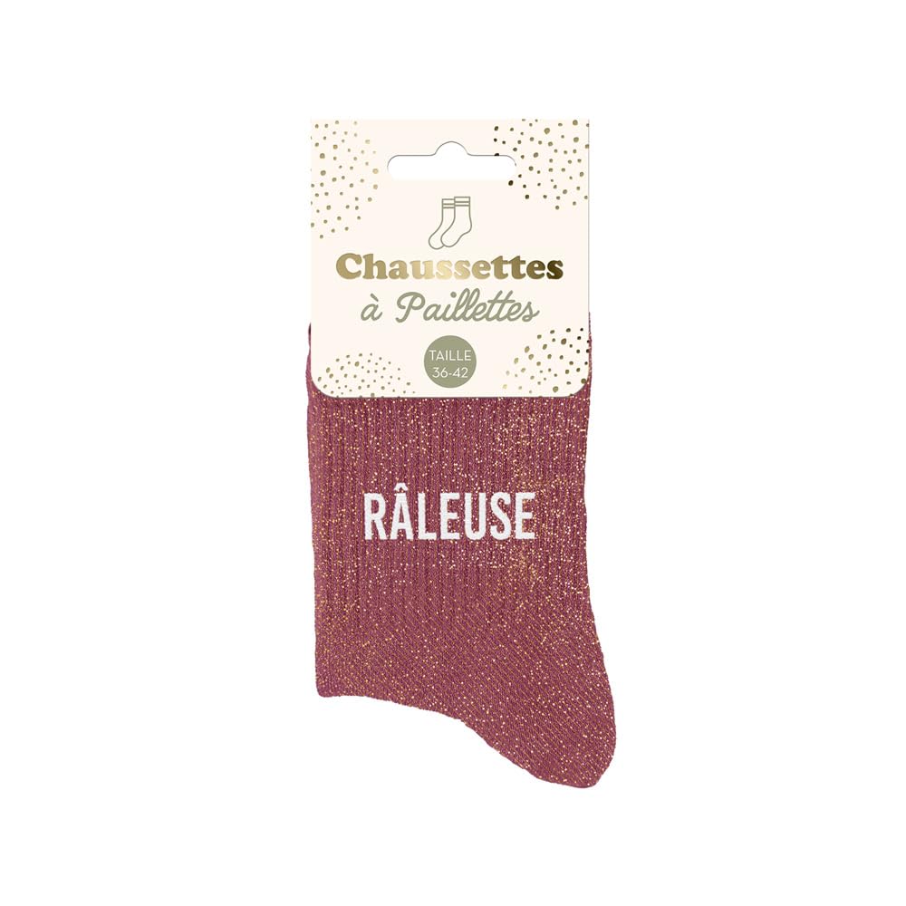 STC Sequined socks, Multicolored, M