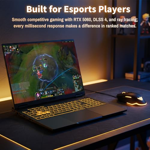 Image of ASUS TUF F16 Gaming Laptop, NVIDIA RTX 5060(8GB GDDR7), Intel 16-Core i7 14th(Up to 5.2GHz), 16 inch FHD+ 165Hz Anti-Glare Display, WiFi 6E, Windows 11 Pro, 64GB DDR5, 2TB SSD, w /Accessories