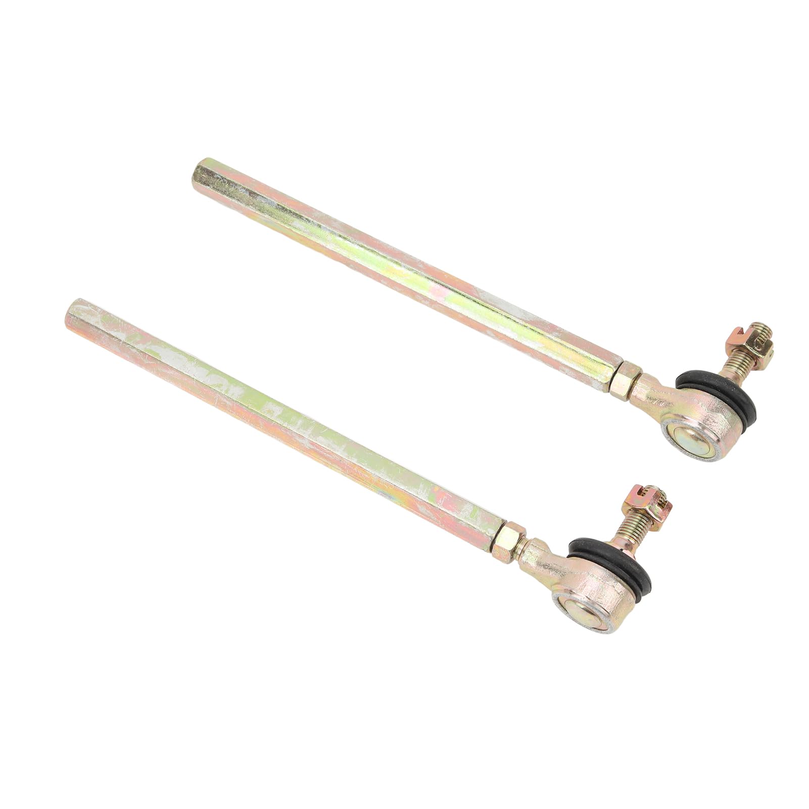 2PCS M10 10 Millimetri Tirante Giunto a Sfera Tirante Testa a Sfera Kit Giunto in Lega di Acciaio Misura per 110cc 125cc 150cc 200cc Quad ATV Go Kart