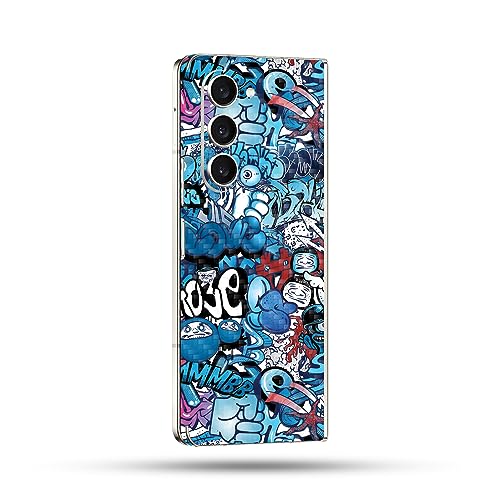 Image of MightySkins Skin Compatible with Samsung Galaxy Z Fold 5 Full Wrap - Puppy Fall | Protective, Durable, and Unique Vinyl Decal wrap Cover | Easy to Apply, Remove, and Change Styles | Made in The USA