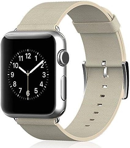 Amazon Apple Watch バンド Jetech 42mm 用時計バンド交換ベルト 腕時計ストランプ本革 メタルクラスプ 42mm カーキ ケース カバー