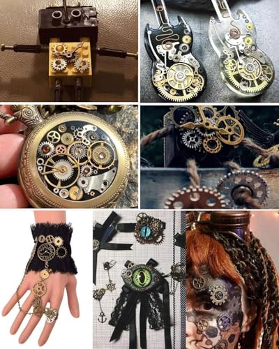 steampunk,steampunk accessoires,Antik Steampunk Anhänger Charms Metall Armbanduhr Zahnrad Charms Retro Zahnräder Schmuck für Handgemachte Accessoires DIY Dekorationen Anhänger Schmuck Machen – Bild 7