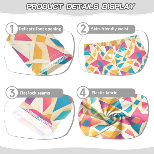 KLL Yellow Star Toddler Girls' Athletic Leggings Stretchy Full Length Activewear Sports3