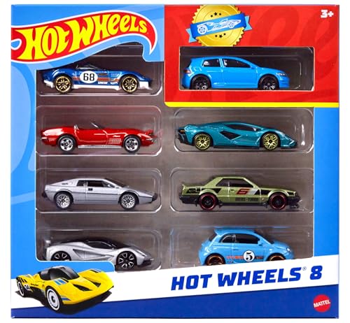 Hot Wheels 8-Pack of Toy Cars & Trucks (Styles May Vary)