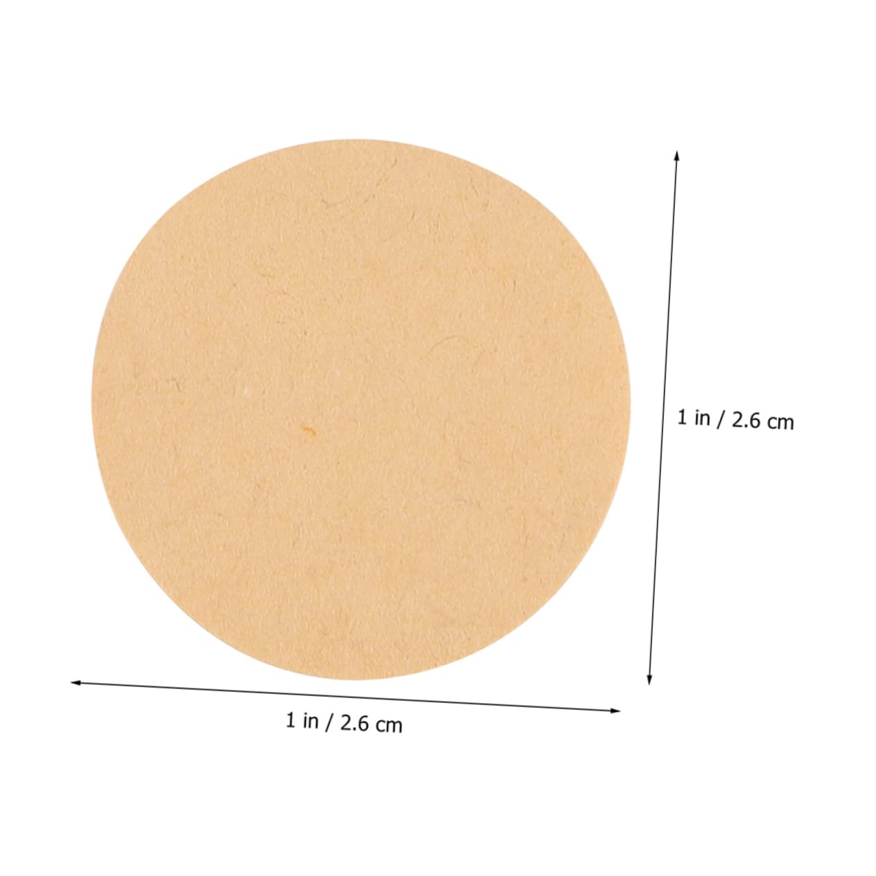 Toddmomy 3pièces Étiquettes Autocollantes Rondes Kraft pour Pratique Stickers Amovibles pour Marquer Et Organiser Étiquettes Écrites Et Réutilisables