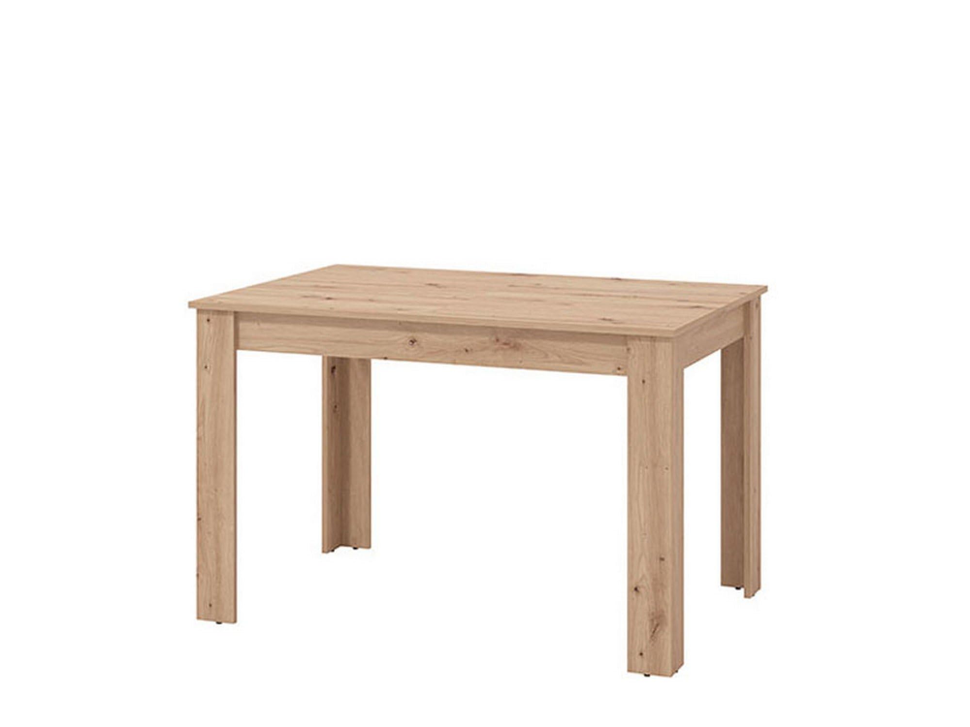 Dmora Tavolo Allungabile Sanaki 120x80x76h cm Marrone Rovere Nodi 8 Posti Allungabile