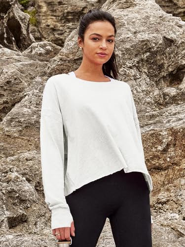 Panadila Womens Open Back Workout Top Long Sleeve Athletic Shirts Casual Crop Running Tee Y2k Yoga2