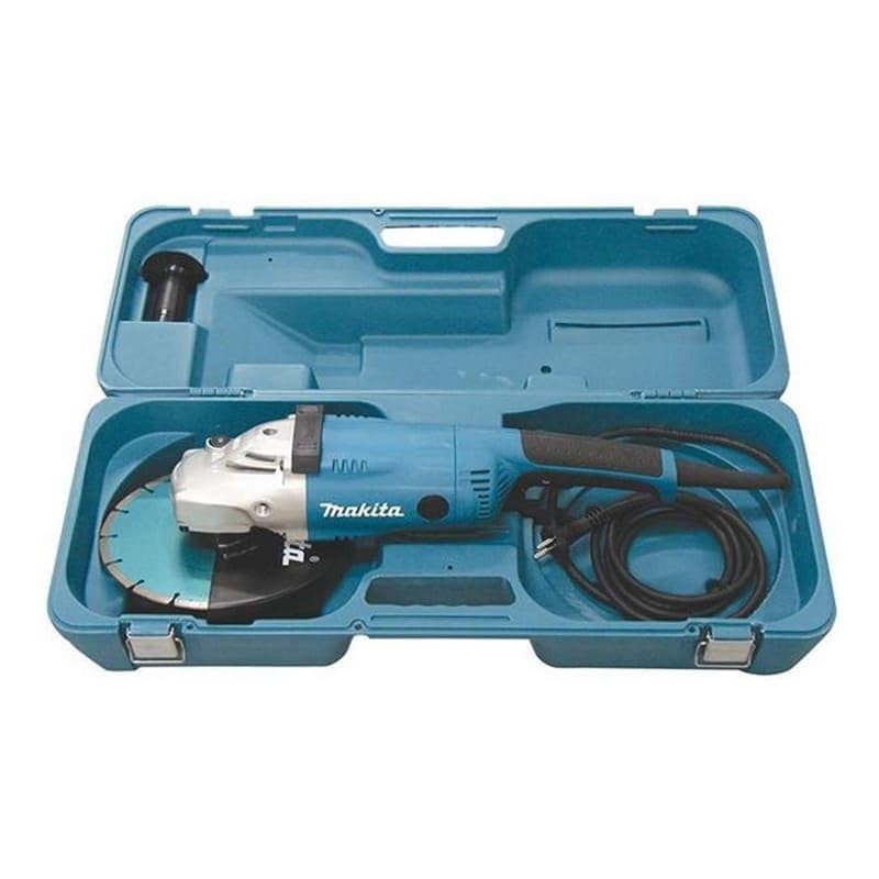 Amoladora angular Makita GA9020RKD para cortar hormigón en reformas de exterior 5