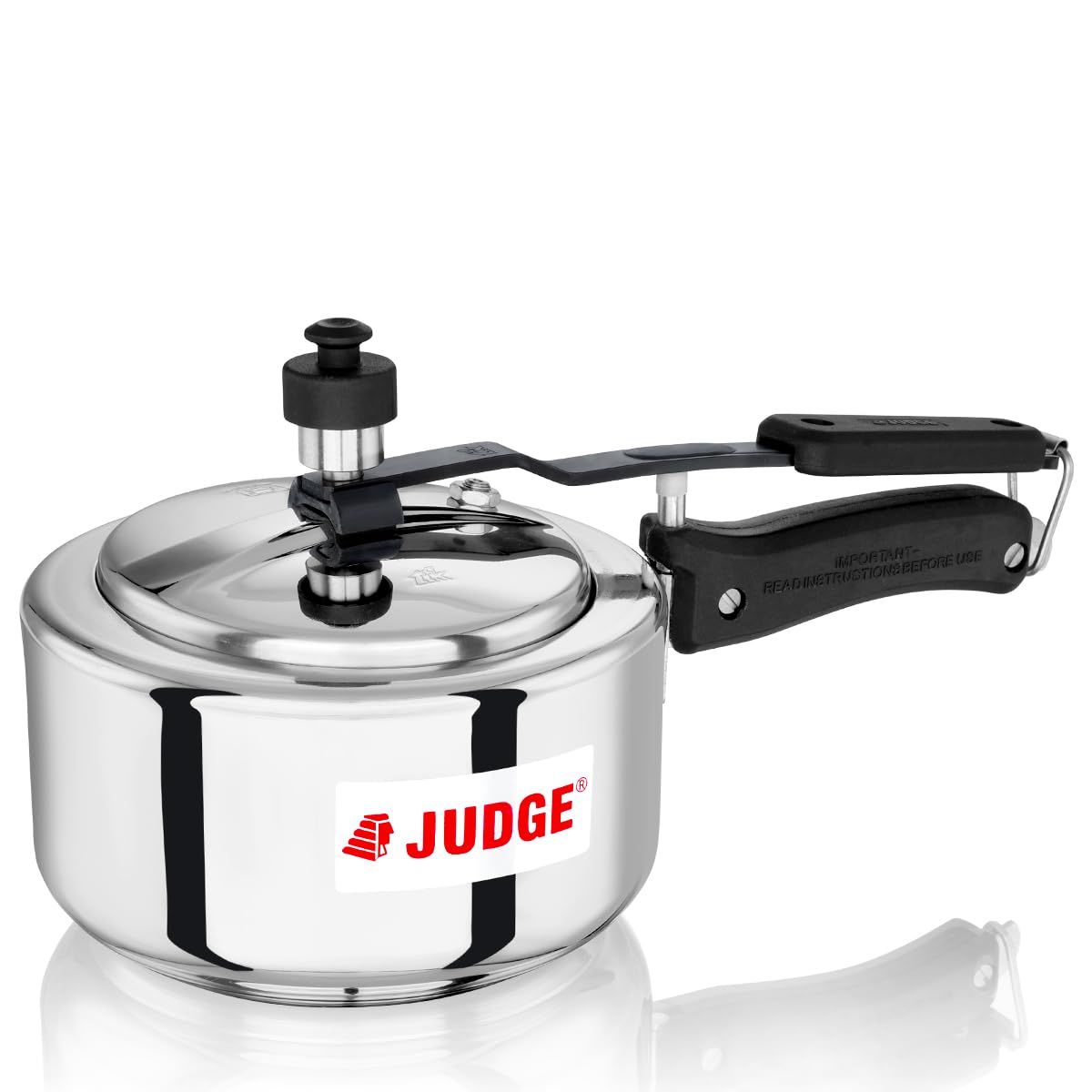 Judge by Prestige 2L Stainless Steel Pressure Cooker at ₹1,301 – Amazon