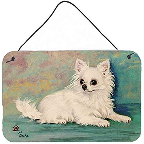Caroline's Treasures MH1057DS812 Chihuahua Queen Mother Wall or Door Hanging Prints Aluminum Metal Sign Kitchen Wall Bar Bathroom Plaque Home Decor, 8x12, Multicolor
