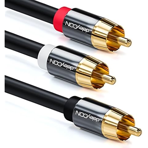 deleyCON 2m Cable para Subwoofer con Conector RCA en Forma de Y Cover