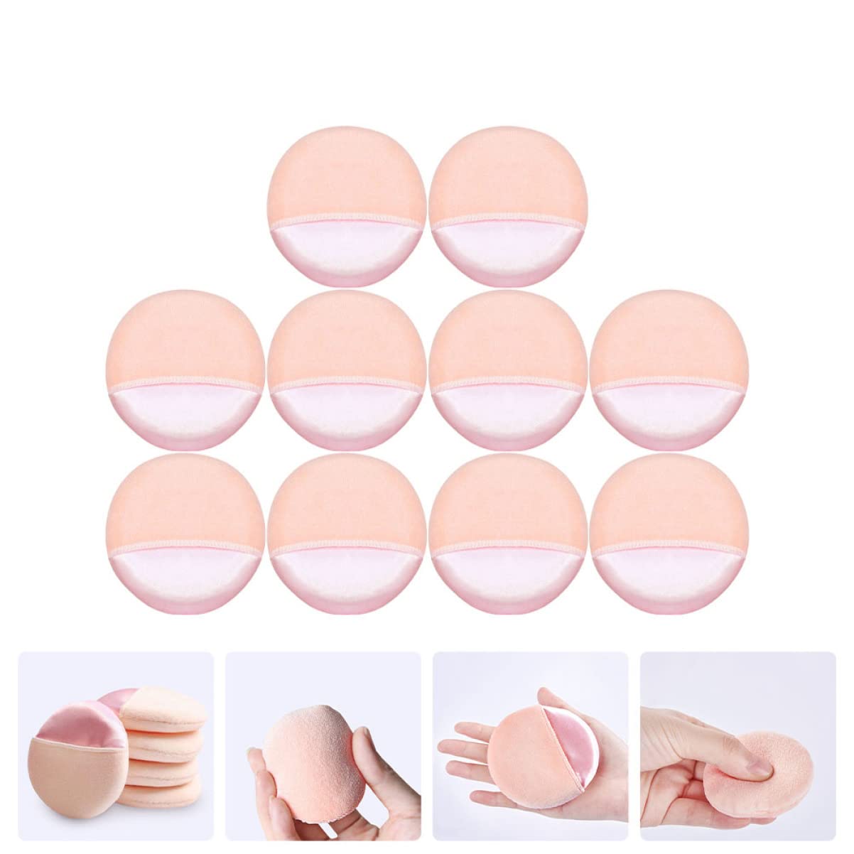 POPETPOP 40pezzi Spugnetta Per Trucco Morbida e Leggera Perfetta Per Fondotinta e Viso Di Strumenti Cosmetici Per Uso Domestico e Professionale