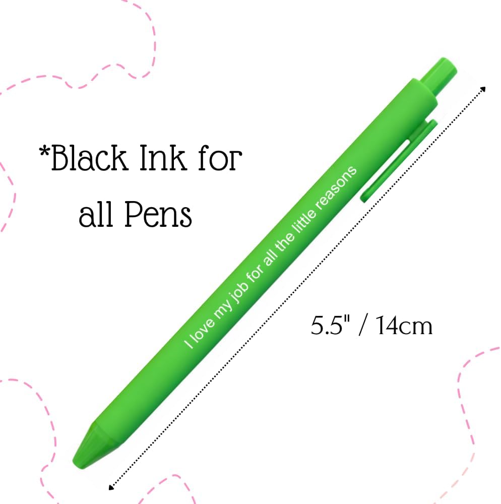 10PC Daycare PreK Kinder Teachers Appreciation Gift Writing Pens Bulk Set Thank You Gifts for Preschool Teacher Coworkers Classroom Staff School Supplies Desk Accessories for Women Men Adults image 4