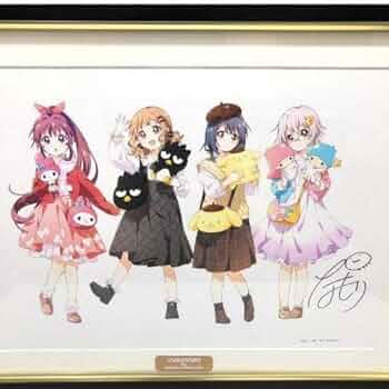 サイン入り ゆるゆり サンリオキャラクターズ グラフィックアート 生徒