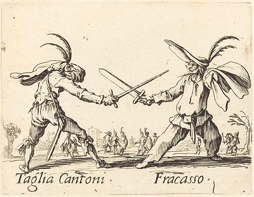 Poster Jacques Callot Taglia Cantoni reproduction peinture abstraite chambre 60x90cm