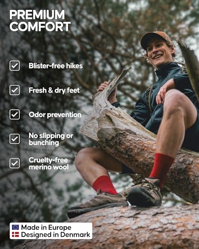 Meias DANISH ENURANCE Premium para caminhadas ao ar livre, lã merino, masculinas e femininas, pacote