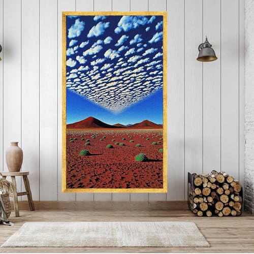 Toile paysage désertique œuvre murale unique grand format - 2